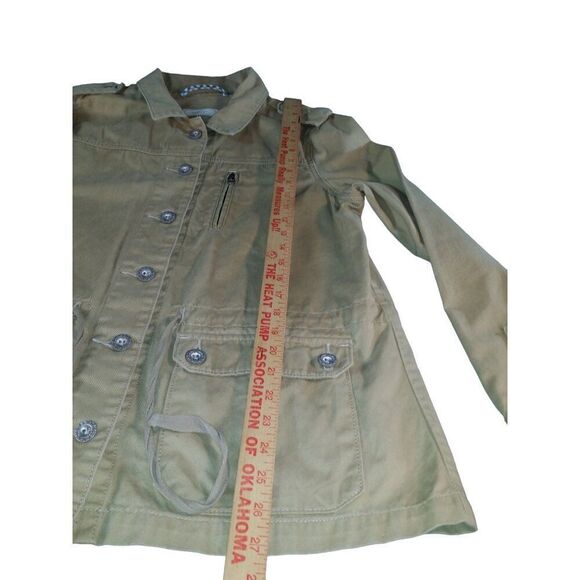 Levis Military Jacket Women Sz M Tan Utility Casual‎ Outdoors Workwear - Picture 3 of 7